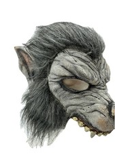 Spirit Halloween Werewolf Mask Gray Latex Scary Halloween CC 