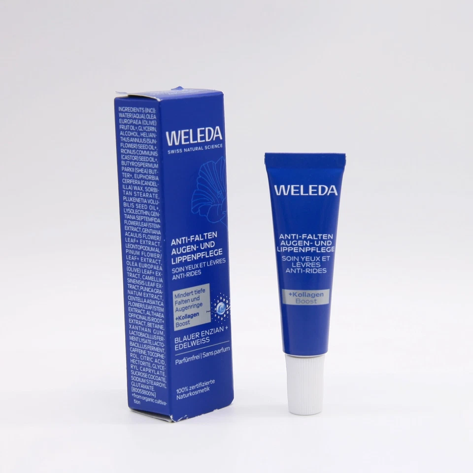 Weleda Anti-Falten Augen- & Lippenpflege 10ml – Blauer Enzian & Edelweiss – Vega - Bild 4 von 4