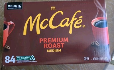 McCafe K cup Premium Roast Medium Blend Coffee 84 Count Exp 05/25