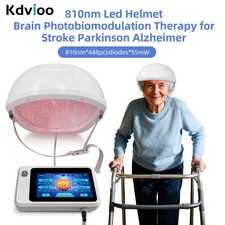 24W 810nm Red Infrared Light Therapy Brain Helmet for Parkinson Stroke Treatment
