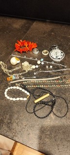 Modeschmuck Konvolut Retro Vintage Deko Sammeln Nachlass Schmuck Silber