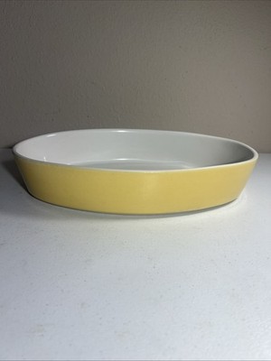 VINTAGE HOMEWORLD By Stanley Roberts Casserole Dish, Oval, Yellow , Portugal