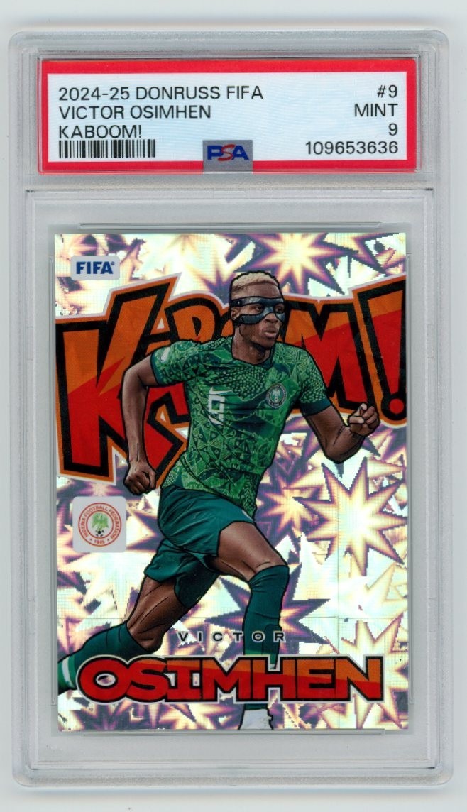 VICTOR OSIMHEN 2024-25 PANINI DONRUSS FIFA KABOOM! PSA 9 #9