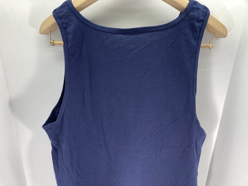 Walt Disney World Tank Top Men Large Blue Mickey Goofy Donald Pluto Vintage USA - Picture 10 of 13