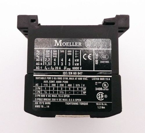 3x Moeller DIL EM-10-G DILEM-10-G Leistungsschütz Kleinschütz - used - - Bild 3 von 5