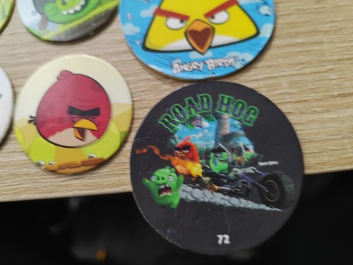 50x Angry Birds Pogs & 4x Power Caps Slammers - Picture 6 of 11