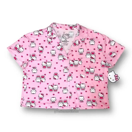 Hello Kitty & Dear Daniel Valentines Day Hearts Pink Pajama Set Size Small NWT - Picture 3 of 9