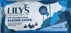 LILYS MILK CHOCOLATE Style STEVIA SWEETENED Baking Morsel Chips 9 oz Bag