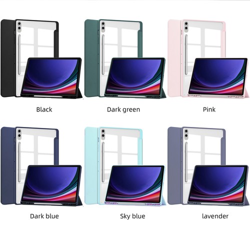Case For Samsung Galaxy Tab S9 Plus 12.4" 2023 Folio Leather Stand Smart Cover - Picture 2 of 23