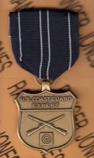 USCG Coast Guard Rifle Expert Medal CGREXM marksmanship fullsized pinback