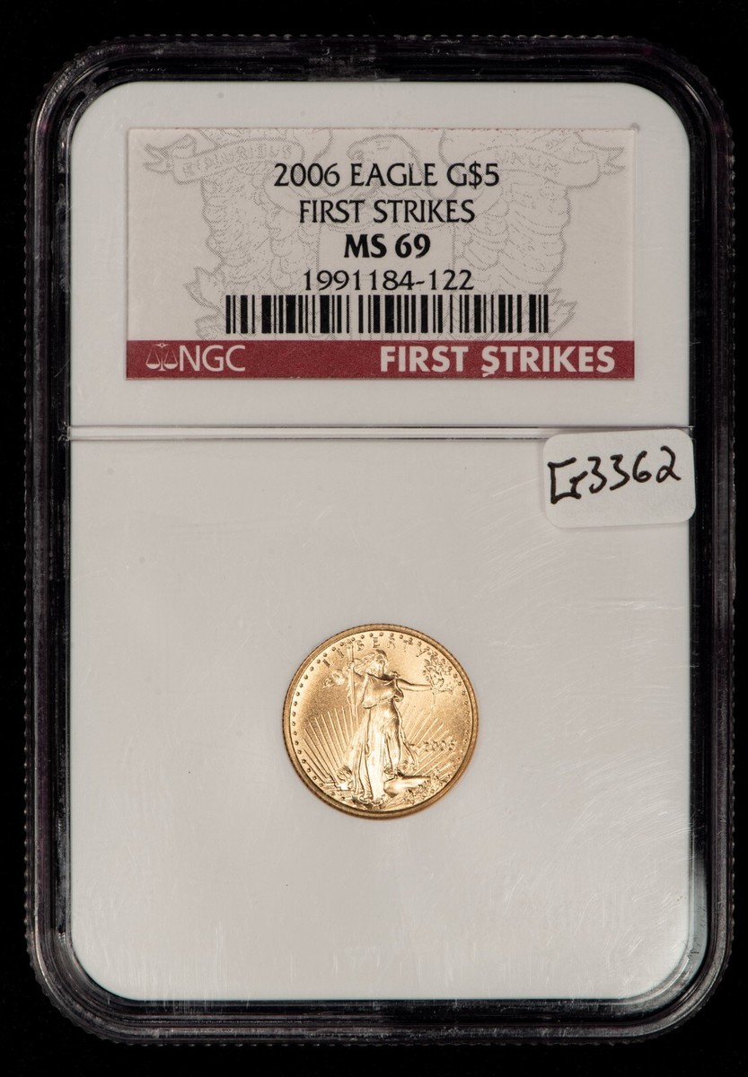 2006 G$5 1/10 oz Gold American Eagle - First Strike - NGC MS 69