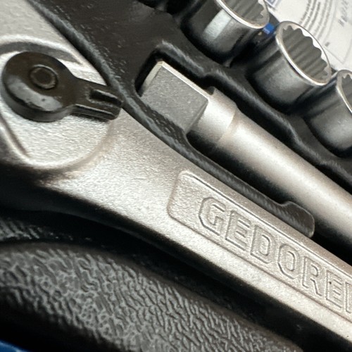 GEDORE 1/2” Drive 13 Pc. Ratchet Socket 12 Pt. Metric Set - 19 KMU-20 - Picture 7 of 15