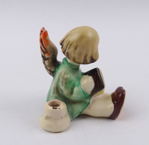 Hummel Goebel Figur Engel mit Akkordeon Porzellan Hummelfigur Kerzenhalter 1950 - Bild 4 von 10