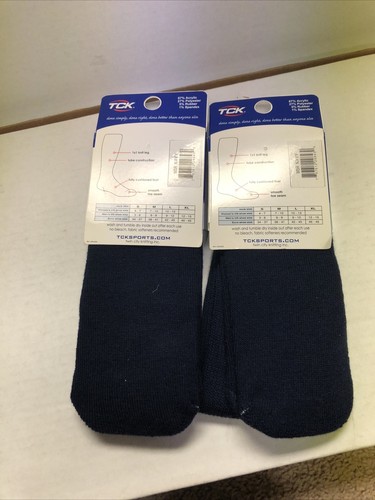 2 X TCK Multisport +plus Tube Socks Medium Navy Blue Football Baseball Softball - Picture 5 of 5