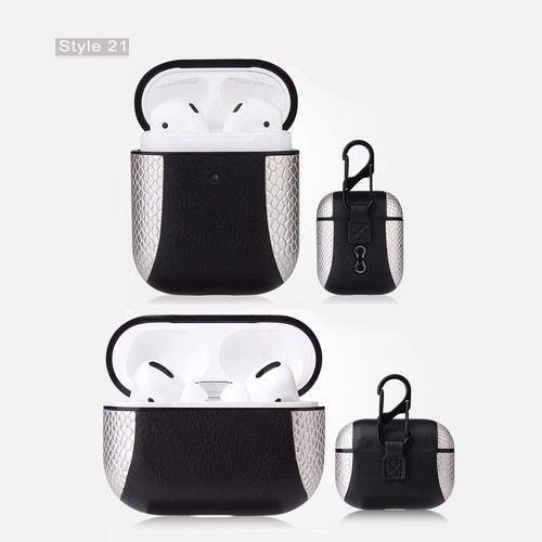 For Apple AirPods Pro/2/1 Luxury Leatherette Case Protective Cover Shockproof - Picture 29 of 39
