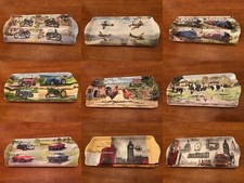 Poppy Farm Cars Trains Tractors Christmas Melamine Tea Coffee Cake Serving Trays