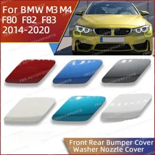 ✅ Car Front Bumper Headlight Washer Cover Cap For BMW M4 F82 Coupe 2014-2020 