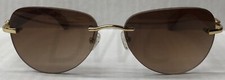 PORTA ROMANA PR 1961 101 gold plated rimless 58 / 16-135 6C SUNGLASSES Eyewear