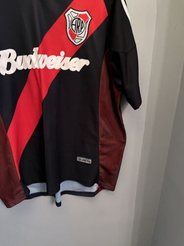 Camiseta Tercera Camiseta Argentina River Plate 2002-2004 Budweiser Oro Fútbol Top - Imagen 4 de 9