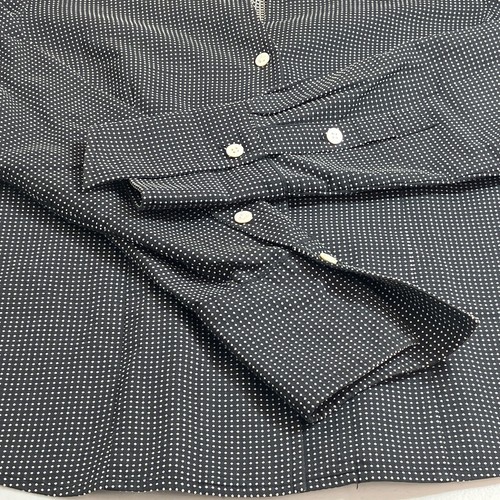 Doncaster Black & White Embroidered Long Sleeve Button Front Shirt Blouse Size 6 - Picture 4 of 7