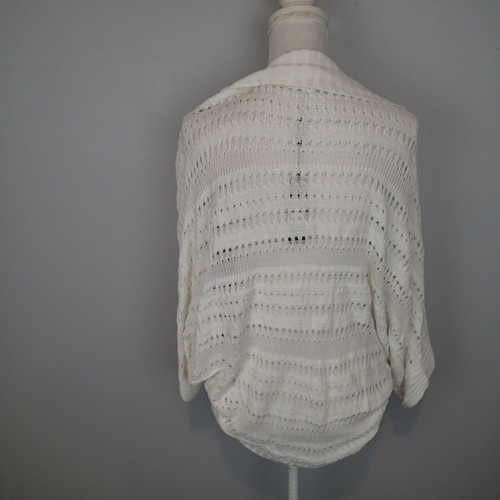 Belldini Women’s Sz s  Cardigan  white  Crochet knit sweater cotton - Bild 3 von 6