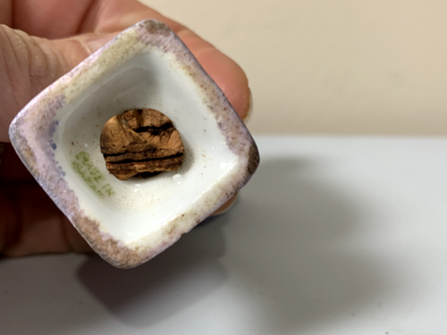 Agitadores de sal y pimienta en miniatura de colección Japón árboles morados florales iridiscentes - Imagen 11 de 15