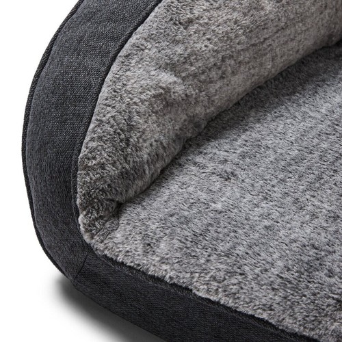 Snooza Ortho Sofa Dog Bed Chinchilla Plush Medium 92cm x 70cm. Genuine Snooza - Picture 2 of 5