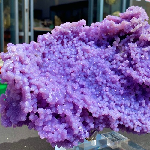 5.07LB Natural rare high-quality grape agate crystal rough mineral sample - Afbeelding 16 van 18
