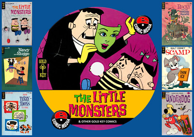 Little Monsters & Other Gold Key Comics On PC DVD Rom (CBR Format)