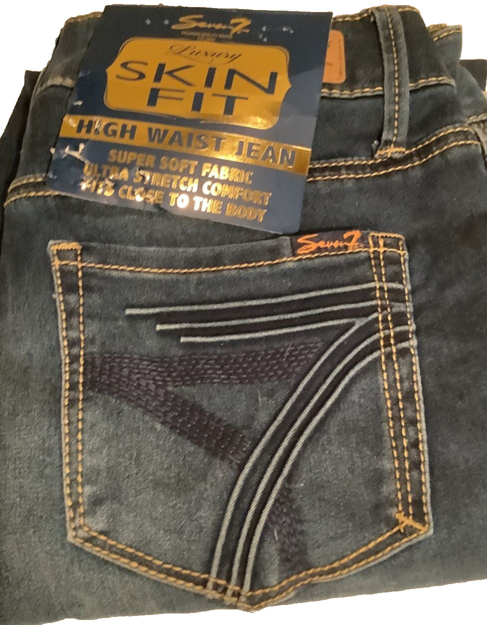 Seven7 High Waist Skinny Fit Luxury Skin Fit Jeans MSRP $69 Size 6 NWT