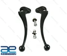 VESPA PX LML STAR STELLA CLUTCH & BRAKE LEVER SET BLACK NON DISC MODEL