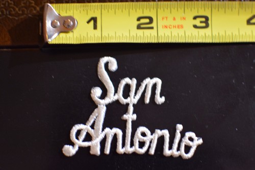 City Name Text Cursive Script Iron-on Vintage Clothing Patch Travel Souvenir DIY - Picture 27 of 35
