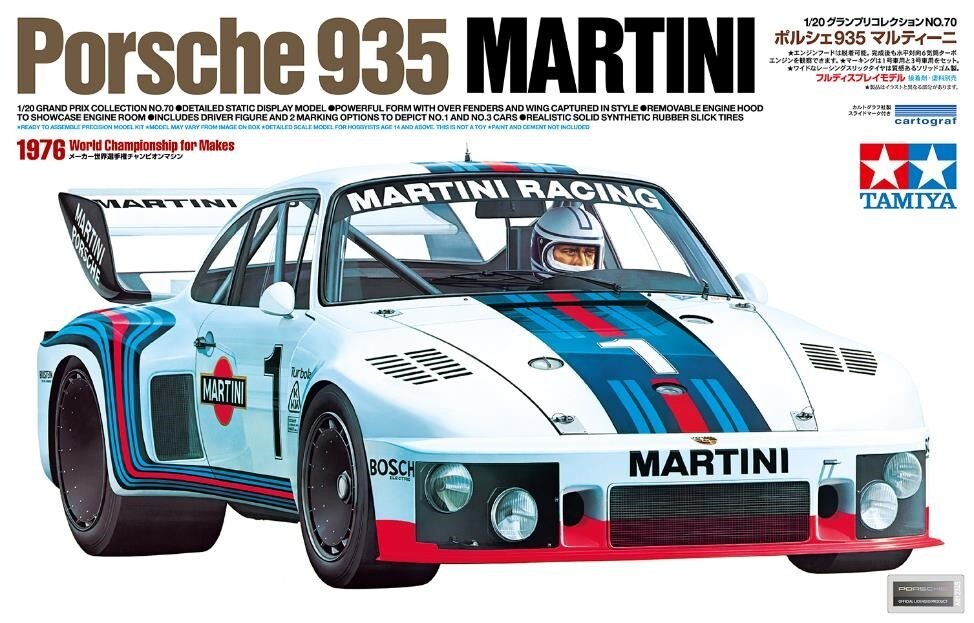 Tamiya 1/20 Porsche 935 Martini 1976 World Championship Race