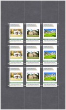 Cable Window Estate Agent Display - A3 Portrait 3x3 - Suspended Wire Systems