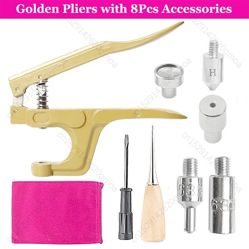 Snap Fasteners Button Pliers Kit Metal Sewing Tool for Clothing Jacket Leather - Picture 35 of 42