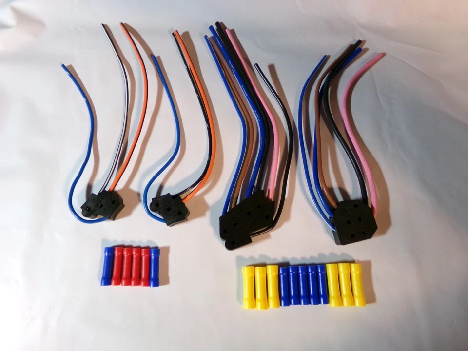 80s GM Power Window Door Lock Switch Plug Connectors Pigtails Set C10 K5 Chevy Foto 2 de 4