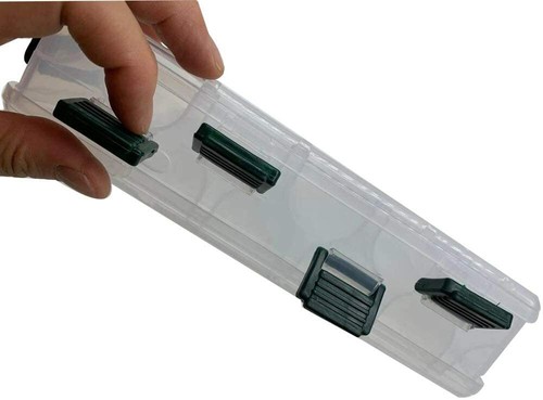 12/16 Compartments Fishing Tackle Double Side Plastic Squid Jig Fishing Lure Box - Picture 5 of 23