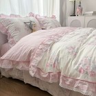 Pure cotton four-piece set lace quilt cover bed sheet  pure cotton bedding 08