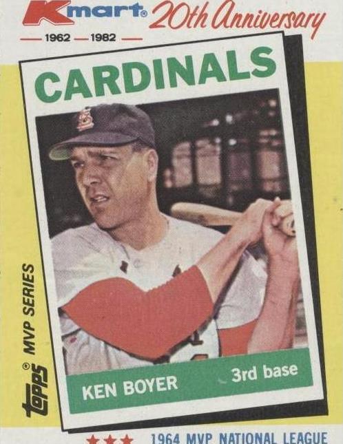 1982 Topps Kmart MVP Series - Ken Boyer #6 - 1 of 1