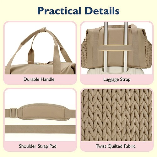 Diaper Bag Tote Set Baby Diaper for Mom - Large Storage for Nappy/Clothes - Picture 11 of 15