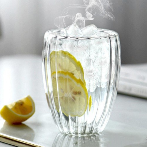 *Vasos aislantes de doble pared taza térmica de vidrio de café taza de té 250/350/450 ml - Imagen 17 de 19