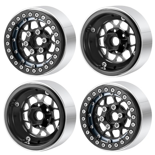 Cerchi ruota con beadlock 1,9" 25 mm per auto 1/10 RC cingolato assiale SCX10 Traxxas TRX4 - Foto 11 di 17