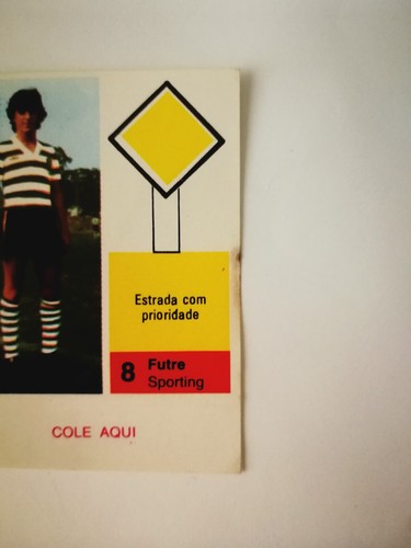 Paulo Futre 1983-84 Socromo O Golo Rookie #8 Sinais de Transito Sporting CP - Picture 2 of 7