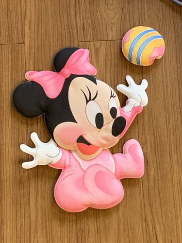 Vintage rote Calliope Disney Baby Mickey Minnie Kinderzimmer Wanddeko Luftballons 3D 1985 - Bild 2 von 9