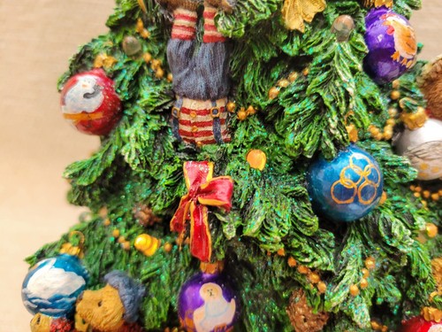 Neu im Karton Boyd's Bears Die zwölf Tage Weihnachten beleuchteter Baum 1. Auflage Harz 240437G - Bild 3 von 23