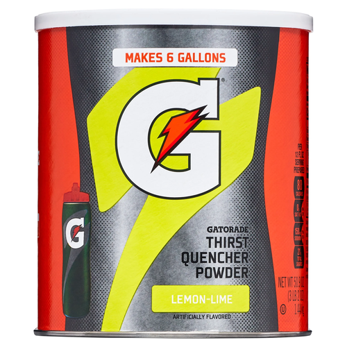Thirst Quencher Lemon Lime Drink Mix Powder, 51 Oz Canister