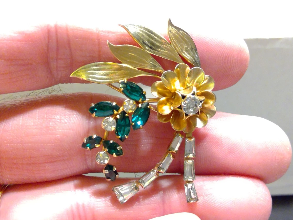 Vintage Scitarelli Flower Brooch Pin Necklace Pendant eBay