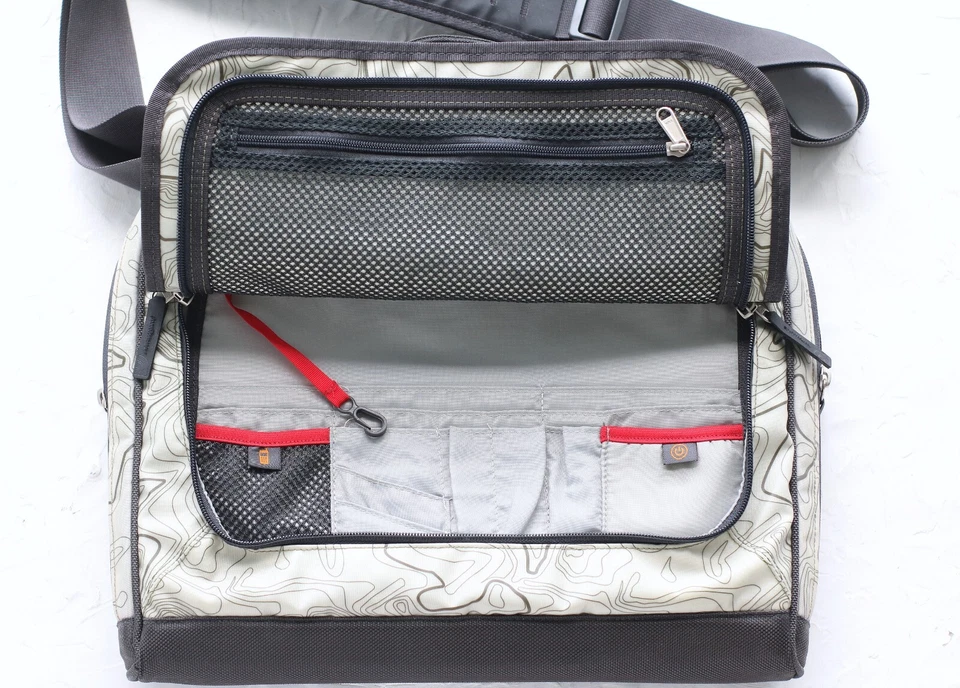 THE NORTH FACE Shoulder Laptop Bag Topographical Map Contour Vintage Rare - Image 4 of 4