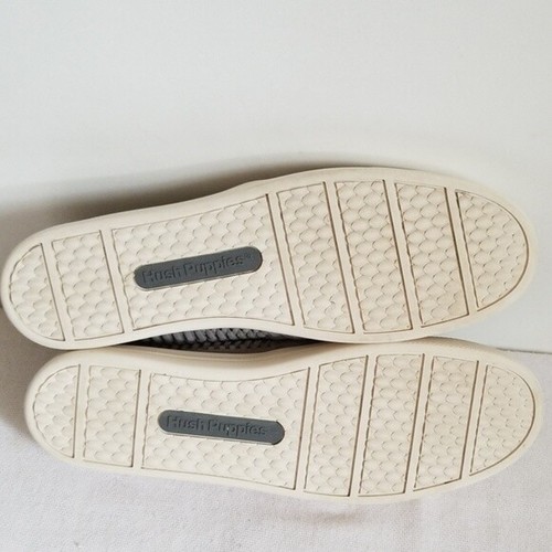 Hush Puppies Sneakers Frost Gray Suede Woven Size 9.5 - Picture 7 of 7