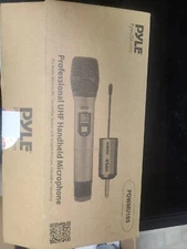 PYLE Portable UHF Wireless Microphone System - Professional Battery Operated ...